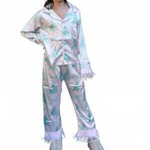 NEW MINI DREAMERS girls christmas tree feather silky set in pink multi